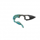 Wildsteer Krill Black Blue taktisches Cord Knives  selbstverteidigung