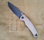 Titan SEPP Integral TiBronze, Klappmesser, 95mm black stonewashed Klinge, Griffschalen Titan/PVD