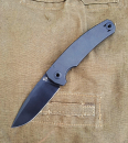 Titan SEPP Integral TiBlack, Klappmesser, 95mm black stonewashed Klinge, Griffschalen Titan/PVD