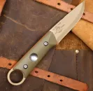 White River Firecraft FC-PKO Puukko FDE Green/Orange Micarta
